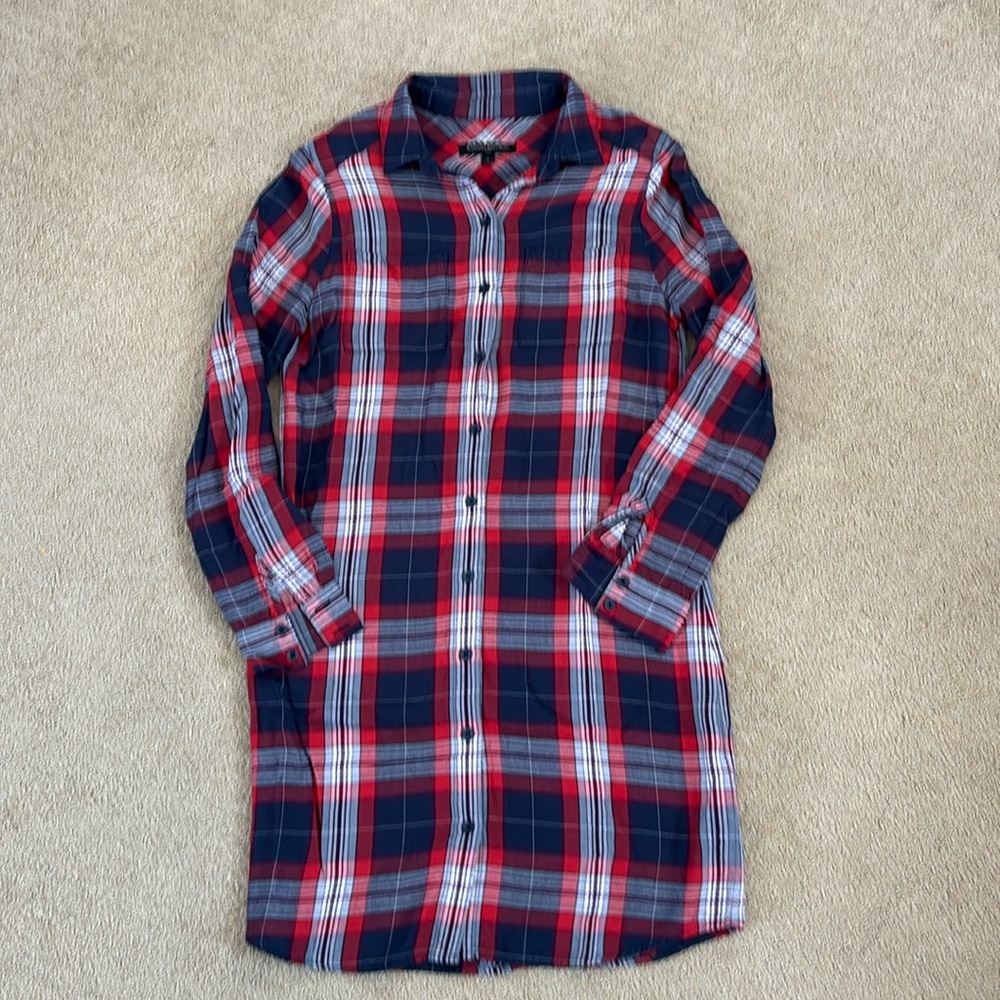 Banana Republic Plaid Shirt Dress